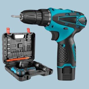 XTOOLS CD-12V 12v Cordless Screwdriver Drill with Accessories tool kit Set Cordless Drill