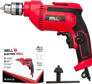 iBELL Electric Drill Machine ED10-30, Chuck 10mm, 500W, Copper Armature, 2800RPM, Forward/Reverse for ...