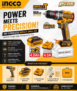 INGCO Ingco 96nm Impact Drill Cordless Drill