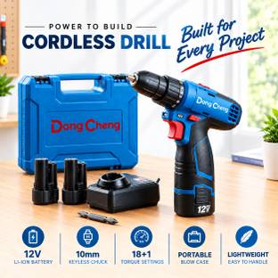 Dongcheng CORDLESS SCREWDRIVER DRILL 1202E 12V MAX BATTERRY 1500 RPM WITH HEAVY KIT CORDLESS SCREWDRIV...
