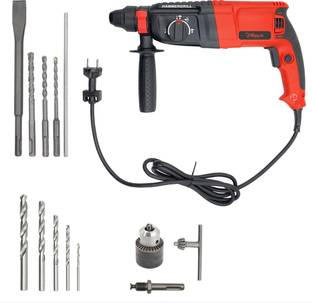Hillgrove MCGH1047M4 26mm Hammer Impact Drill Machine with 5Pcs SDS Plus Bits,Drill Chunk (13mm),SDS A...