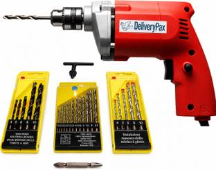 Grover Polypax 450W Electric Drill Machine with Drill Bits Set for Wood, Metal & Wall | 24 Pc Combo In...