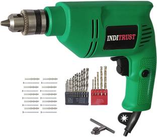 Inditrust 6-Month Warranty 400w New Heavy duty 10mm Reversible Electric Drill machine And 5pcs Masonry...