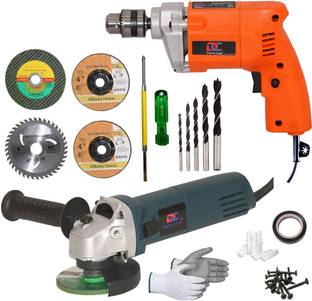 Digital Craft Powerful Compact Corded Drill for Drilling Wood, Metal & Plastic Angle Grinder & 10MM 40...