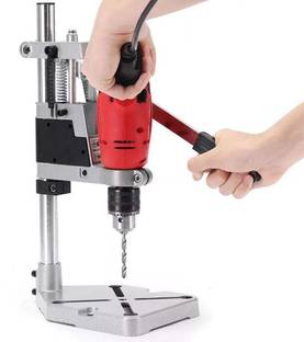 FLAMINGO ENTERPRISE Hand drill Machine Stand Height 400mm Hand Drill Machine Stand 400Mm Mini Drill Stand Bench Press Angle Drill