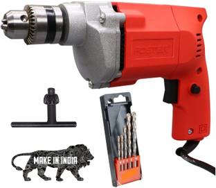 FOSTER FPD-010A Drill Machine with 5 bits | 2600 RPM ,400W |Made In India| Best Seller FPD-010A with 5 High Quality Bits Pistol Grip Drill