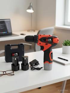 XTOOLS SPCD2V 12 V Cordless Power Drill Set 1350 RPM Cordless Drill