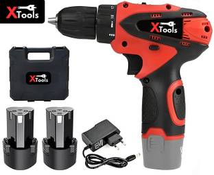 XTOOLS SPCD2V 12 V Cordless Power Drill Set 1350 RPM Cordless Drill