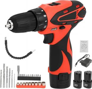 Xydrozen 12V Cordless Drill Machine 2-Speed Torque Control with 25PCS Tool Set 12V Cordless Drill Mach...