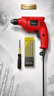 Atrocitus Atrocitus 10mm Drill with 5-Piece Masonry Bits and Hand Tools ATR740_10mm_(LR)_Masonry_2in1S...