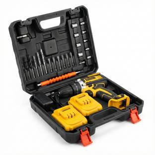 UrbanVolt 21V Cordless Drill Heavy-Duty , Dual Speed, LED Light, Forward/Reverse, 1 Year Warranty Cord...