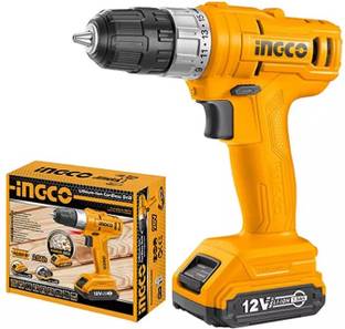 INGCO 12V Lithium-Ion Cordless Drill CDLI1211 with Battery & Charger 12V Lithium-Ion Cordless Drill CD...