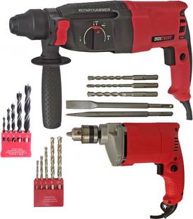 Inditrust New 6-Month Warrnaty Heavy duty 26mm Hammer drill machine with 5pc Hammer Chisel bit 10mm Dr...