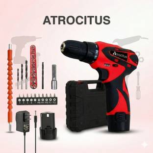 Atrocitus Cordless Drill(Red)_10mm_12V_1350RPM ATR91__10MMCDCordless Drill(Red)_100mm_12V_1350RMP Cord...