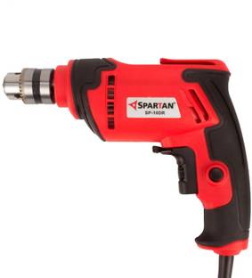 Spartan Spartan 10mm 450W RE Professional Electric Drill Machine Forward / Reverse Function and Variable Speed Switch (Red & Black) SP-10DR Pistol Grip Drill