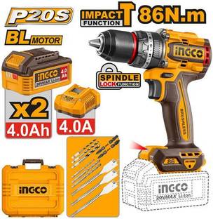 INGCO 66nm Brushless cordless impact drill CIDLI208682 Cordless Drill