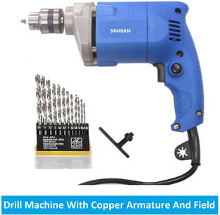 Sauran 10mm Professional & Home Pistol Grip Drill with 13 wood/iron bit(PWD115) Pistol Grip Drill