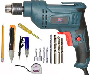 Digital Craft 100% Copper Winding Electric 600w Reversible Drill Machine 10MM,3 in1 Tester Kit,Tape 3M...