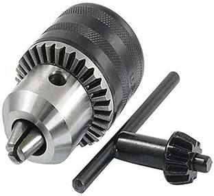 AASONS AASONS Heavy Duty 10mm Drill Chuck With Key Capacity 1.5-10mm, 3/8 Inch Female Thread 24 UNF 10mm Drill Chuck with key Pistol Grip Drill