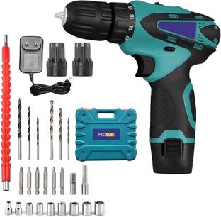 XDLB Screwdriver Reversible Function Chuck 10mm 1350RPM Pistol Grip Drill 24 bits 10mm 12V Cordless Sc...