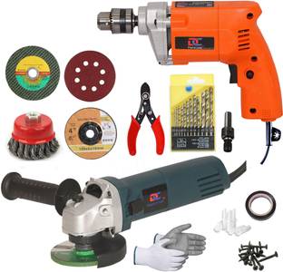 Digital Craft Powerful Compact Corded Drill for Drilling Wood, Metal & Plastic Angle Grinder & 10MM 40...