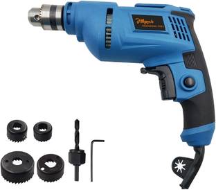 Hillgrove HGCM1091M3 500W Power Drill Machine with 6Pcs Wood Working Hole Saw Drill Bits for Making Ho...