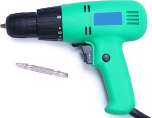 Sauran Alloy Steel Green Color 10 Mm Reversible Electric Screwdriver Drill Machine Screw Driver Simple...