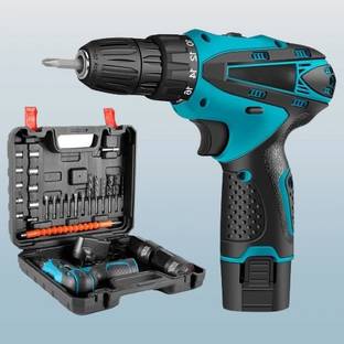 XTOOLS CD-12V Cordless Screwdriver Drill With Accessories tool kit Set Reversible machine Cordless Dri...