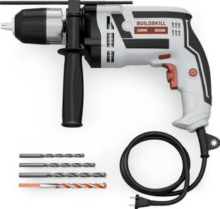 BUILDSKILL 800W impact power drill machine | 0-3000 RPM | keyless chuck | variable peed | BDM13800RE P...