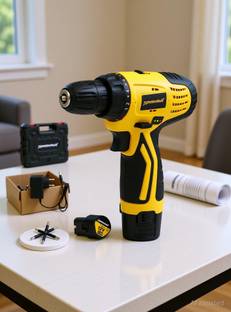 Tomahawk T7384 12V Drill Machine Set Heavy Duty Copper Armature 1350rpm, Cordless Drill Cordless Drill