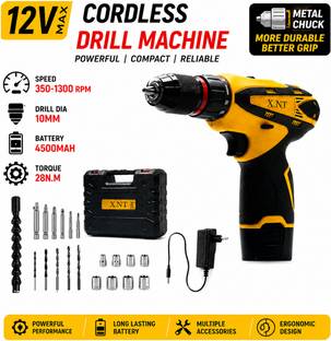 Hamid 12V Metal Chuck Multi-Purpose Driver Kit | 10mm | DIY Repair Kit| 4500mAh XTCDKMC284 Cordless Dr...