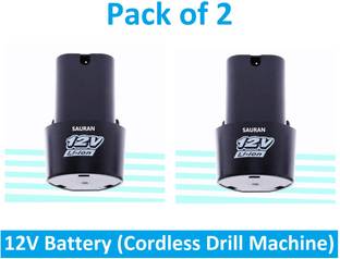 Sauran (Pack of 2) 12V Cordless Drill Battery for Cordless Drill (BTY6) Cordless Drill