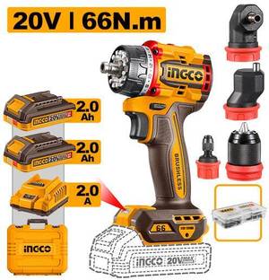 INGCO Cordless multi-head drill driver CDLI206686 Cordless Drill