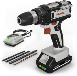 BUILDSKILL 21V impact cordless drill machine | 10mm keyless chuck | 1x 1.5 Ah Battery BCD21115CB Cordl...