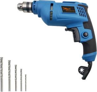 Hillgrove HGCM1088M4 All Purpose 700W Drill Machine with 5 Drill Bits for Making Holes in Metal/Wood/C...