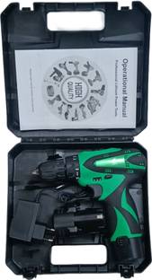 Hakimi Cordless Screwdriver Drill Machine 10mm 2 Speed Control Reverse Forward Cordless Screwdriver Dr...