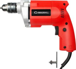 BUILDSKILL 10MM Professional Powerful Heavy Drill Machine BED1100_Red Pistol Grip Drill