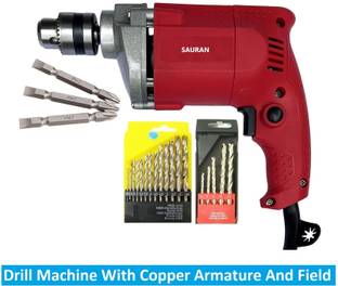 Sauran 10mm Professional & Home Pistol Grip Drill Machine with drill bit (PWD103) Pistol Grip Drill