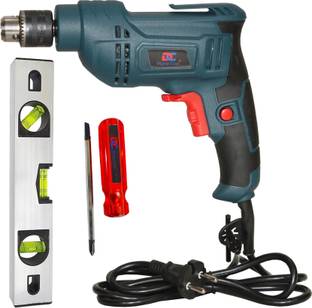 Digital Craft 100% Copper Winding Electric 600w Reversible Drill Machine 10MM,2 IN 1 Screw Driver,12' Spirit Leve Pistol Grip Drill