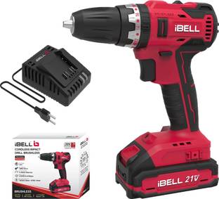 iBELL Cordless Impact Drill Brushless 20V 38Nm with 2Ah Battery & Charger One Power Series BD20-38 Cordless Drill