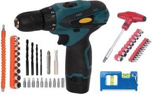 Digital Craft Cordless Drill Machine 12V,T-Bar Socket Set,Mini Pocket Level Cordless Drill