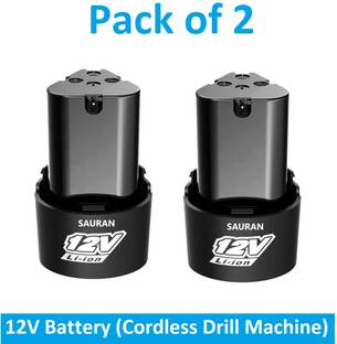 Sauran (Pack of 2) 12V Cordless Drill Battery for Cordless Drill (BTY4) Cordless Drill