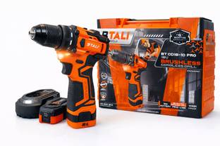 BTALI BT CD16-10 PRO CORDLESS BRUSHLESS DRILL 16V LI-ION BATTERY & CHARGER 45NM MAX TORQUE Cordless Dr...
