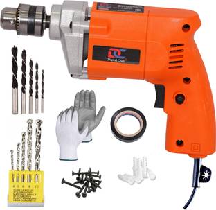 Digital Craft Powerful Compact Drilling Tool for Home 10mm 400W Drill Machine,5Pc Masnory Drill Bit Se...