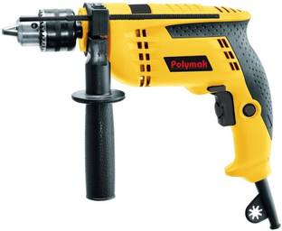 Polymak 13mm Impact Drill 650 Watts PM13DM-HD impact Drill Machine with 650 W and 2500 RPM Pistol Grip...