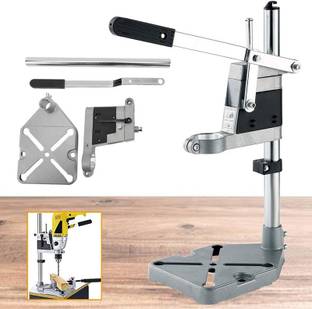 XDLB Professional Bench Drill Stand for Hand Drill | Iron Base with Adjustable Height Steel Drill Stan...