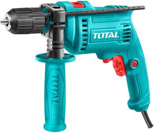 TOTAL 680W Impact Drill, 3000RPM, Max.Drilling Capacity : 13mm, Variable speed Levels TG1061356-2 Pistol Grip Drill