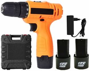 RMGS Cordless Electric Drill machine 12V mini 10mm Electric Screwdriver Rechargeable Battery with LED Torch Variable Speed and 25 Torque Setting Power Tool(1350Rpm) Pistol Grip Drill