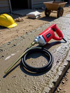 RanPra 35MM HEAVY DUTY CONCRETE VIBRATOR MACHINE WITH 1.5 METER LEAD Pistol Grip Drill