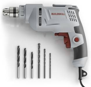 BUILDSKILL 400W Electric Drill Machine | 2800RPM Variable Speed | Forward-Reverse | 6 Bits BED10400 Pi...